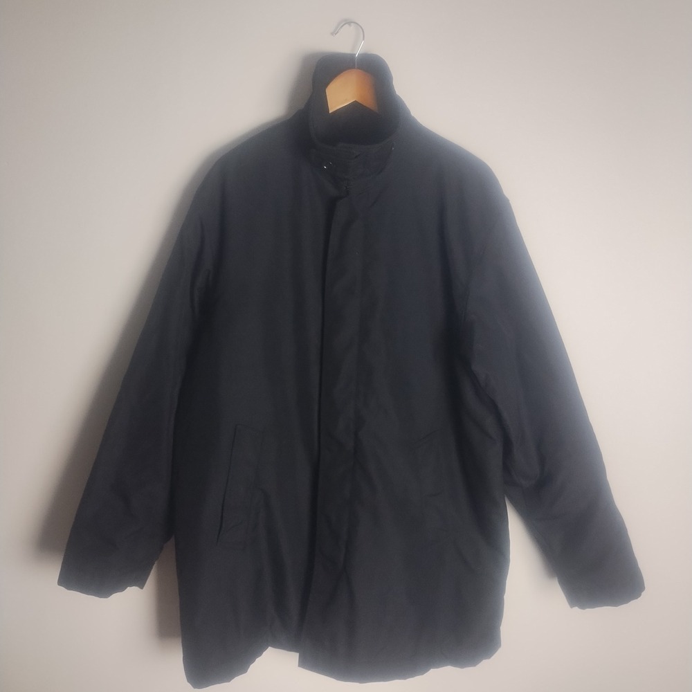 Vintage Banana Republic Chore Jacket Mens XL Black Lined Minimalist Y2K Winter
